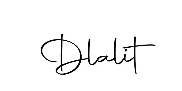 How to make Dlalit signature? Autography-DOLnW is a professional autograph style. Create handwritten signature for Dlalit name. Dlalit signature style 10 images and pictures png