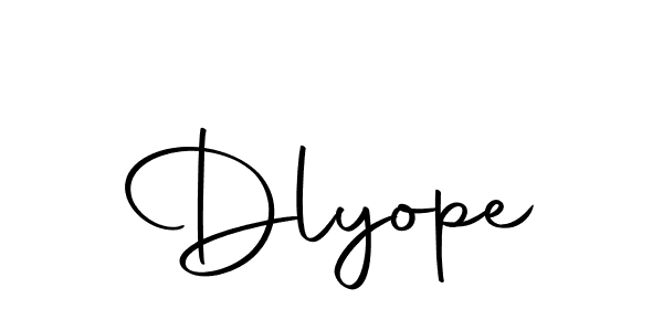 Make a short Dlyope signature style. Manage your documents anywhere anytime using Autography-DOLnW. Create and add eSignatures, submit forms, share and send files easily. Dlyope signature style 10 images and pictures png