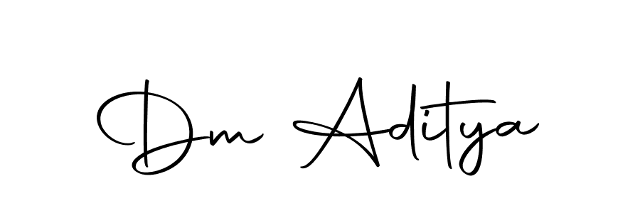 Also we have Dm Aditya name is the best signature style. Create professional handwritten signature collection using Autography-DOLnW autograph style. Dm Aditya signature style 10 images and pictures png