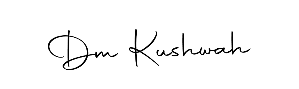 Similarly Autography-DOLnW is the best handwritten signature design. Signature creator online .You can use it as an online autograph creator for name Dm Kushwah. Dm Kushwah signature style 10 images and pictures png