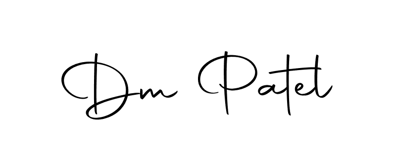 Make a beautiful signature design for name Dm Patel. With this signature (Autography-DOLnW) style, you can create a handwritten signature for free. Dm Patel signature style 10 images and pictures png