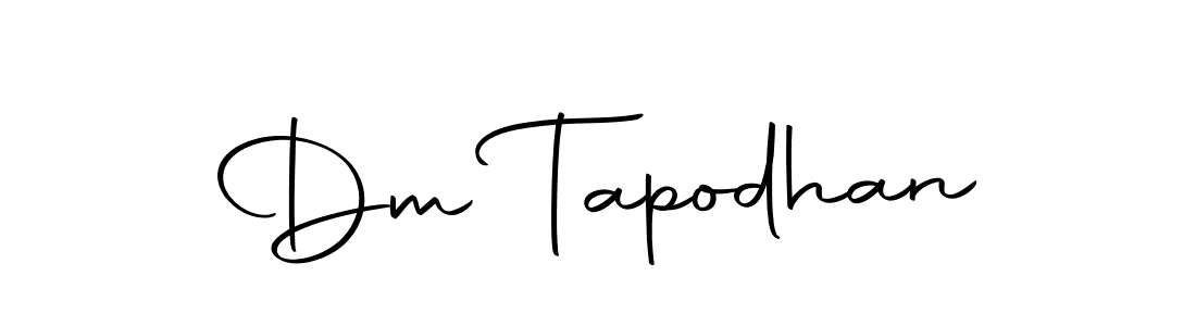 Design your own signature with our free online signature maker. With this signature software, you can create a handwritten (Autography-DOLnW) signature for name Dm Tapodhan. Dm Tapodhan signature style 10 images and pictures png