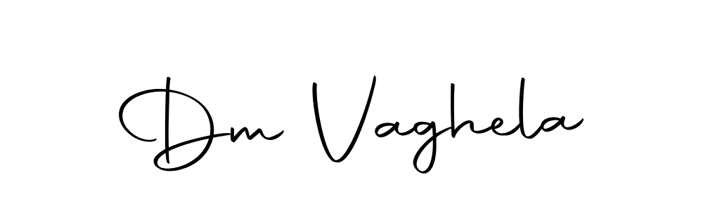 How to make Dm Vaghela name signature. Use Autography-DOLnW style for creating short signs online. This is the latest handwritten sign. Dm Vaghela signature style 10 images and pictures png