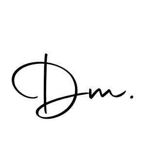 How to make Dm. name signature. Use Autography-DOLnW style for creating short signs online. This is the latest handwritten sign. Dm. signature style 10 images and pictures png