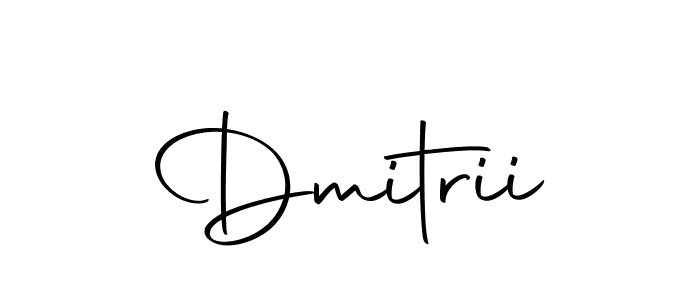 Create a beautiful signature design for name Dmitrii. With this signature (Autography-DOLnW) fonts, you can make a handwritten signature for free. Dmitrii signature style 10 images and pictures png