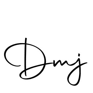 Use a signature maker to create a handwritten signature online. With this signature software, you can design (Autography-DOLnW) your own signature for name Dmj. Dmj signature style 10 images and pictures png