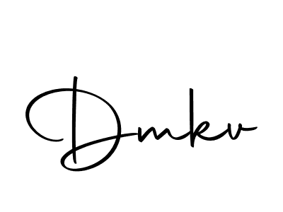 Design your own signature with our free online signature maker. With this signature software, you can create a handwritten (Autography-DOLnW) signature for name Dmkv. Dmkv signature style 10 images and pictures png