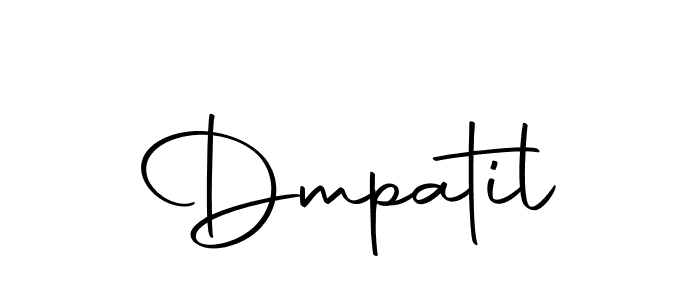 Make a beautiful signature design for name Dmpatil. With this signature (Autography-DOLnW) style, you can create a handwritten signature for free. Dmpatil signature style 10 images and pictures png