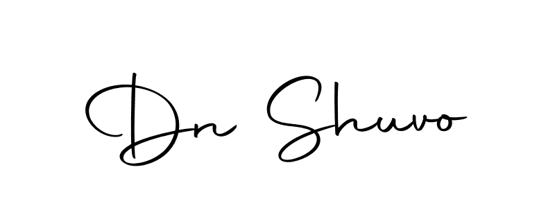 How to make Dn Shuvo name signature. Use Autography-DOLnW style for creating short signs online. This is the latest handwritten sign. Dn Shuvo signature style 10 images and pictures png