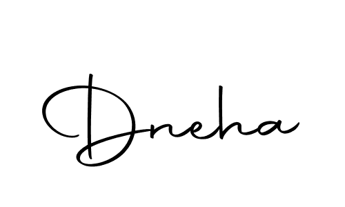 Make a beautiful signature design for name Dneha. With this signature (Autography-DOLnW) style, you can create a handwritten signature for free. Dneha signature style 10 images and pictures png