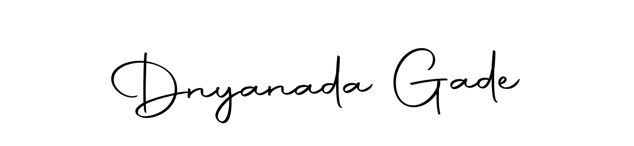 The best way (Autography-DOLnW) to make a short signature is to pick only two or three words in your name. The name Dnyanada Gade include a total of six letters. For converting this name. Dnyanada Gade signature style 10 images and pictures png