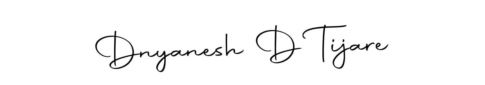Make a beautiful signature design for name Dnyanesh D Tijare. With this signature (Autography-DOLnW) style, you can create a handwritten signature for free. Dnyanesh D Tijare signature style 10 images and pictures png