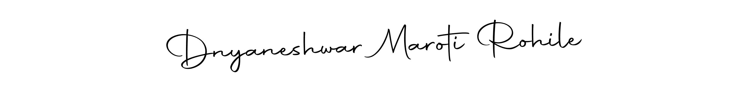 Design your own signature with our free online signature maker. With this signature software, you can create a handwritten (Autography-DOLnW) signature for name Dnyaneshwar Maroti Rohile. Dnyaneshwar Maroti Rohile signature style 10 images and pictures png