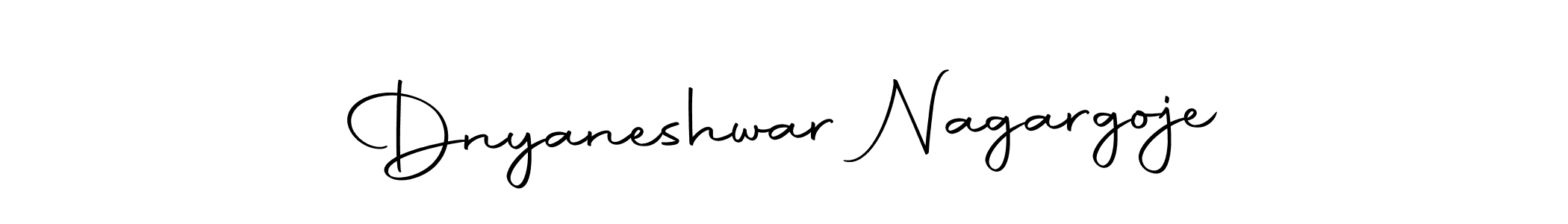 How to make Dnyaneshwar Nagargoje name signature. Use Autography-DOLnW style for creating short signs online. This is the latest handwritten sign. Dnyaneshwar Nagargoje signature style 10 images and pictures png