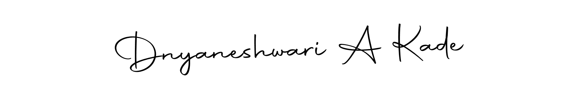 You should practise on your own different ways (Autography-DOLnW) to write your name (Dnyaneshwari A Kade) in signature. don't let someone else do it for you. Dnyaneshwari A Kade signature style 10 images and pictures png