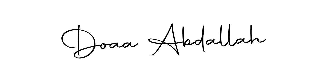 How to make Doaa Abdallah signature? Autography-DOLnW is a professional autograph style. Create handwritten signature for Doaa Abdallah name. Doaa Abdallah signature style 10 images and pictures png