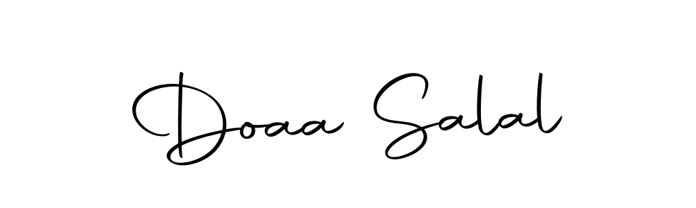 Create a beautiful signature design for name Doaa Salal. With this signature (Autography-DOLnW) fonts, you can make a handwritten signature for free. Doaa Salal signature style 10 images and pictures png