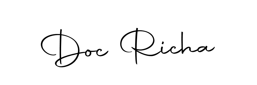 Design your own signature with our free online signature maker. With this signature software, you can create a handwritten (Autography-DOLnW) signature for name Doc Richa. Doc Richa signature style 10 images and pictures png