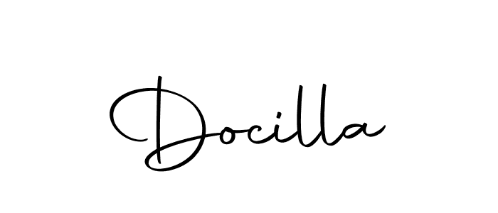 How to make Docilla name signature. Use Autography-DOLnW style for creating short signs online. This is the latest handwritten sign. Docilla signature style 10 images and pictures png