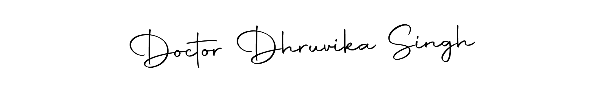 Design your own signature with our free online signature maker. With this signature software, you can create a handwritten (Autography-DOLnW) signature for name Doctor Dhruvika Singh. Doctor Dhruvika Singh signature style 10 images and pictures png