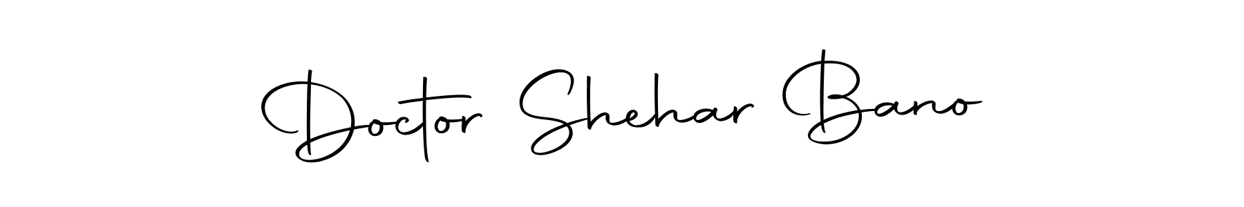 It looks lik you need a new signature style for name Doctor Shehar Bano. Design unique handwritten (Autography-DOLnW) signature with our free signature maker in just a few clicks. Doctor Shehar Bano signature style 10 images and pictures png