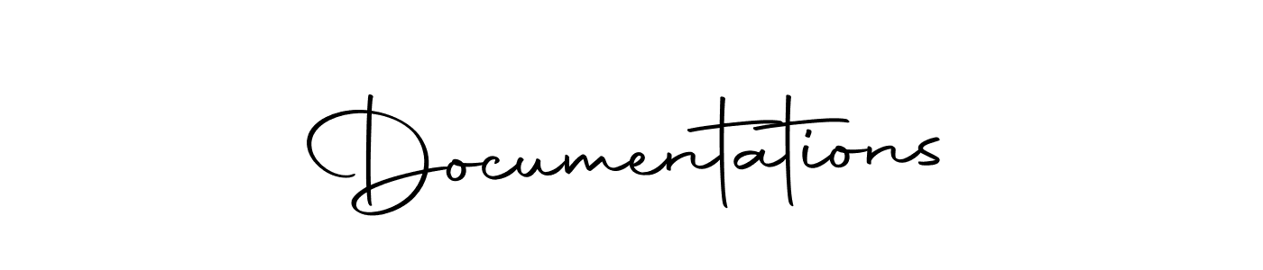 How to make Documentations name signature. Use Autography-DOLnW style for creating short signs online. This is the latest handwritten sign. Documentations signature style 10 images and pictures png