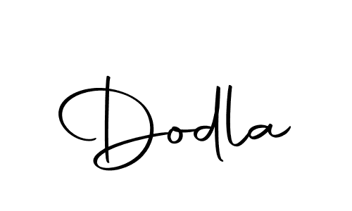 Design your own signature with our free online signature maker. With this signature software, you can create a handwritten (Autography-DOLnW) signature for name Dodla. Dodla signature style 10 images and pictures png