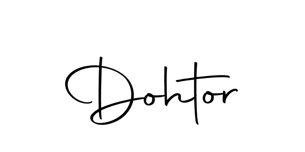 Use a signature maker to create a handwritten signature online. With this signature software, you can design (Autography-DOLnW) your own signature for name Dohtor. Dohtor signature style 10 images and pictures png