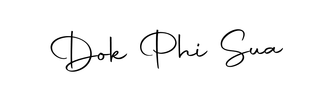 Also we have Dok Phi Sua name is the best signature style. Create professional handwritten signature collection using Autography-DOLnW autograph style. Dok Phi Sua signature style 10 images and pictures png