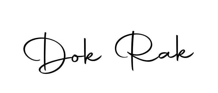 Design your own signature with our free online signature maker. With this signature software, you can create a handwritten (Autography-DOLnW) signature for name Dok Rak. Dok Rak signature style 10 images and pictures png