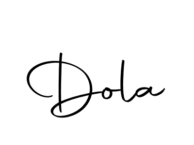 Design your own signature with our free online signature maker. With this signature software, you can create a handwritten (Autography-DOLnW) signature for name Dola. Dola signature style 10 images and pictures png