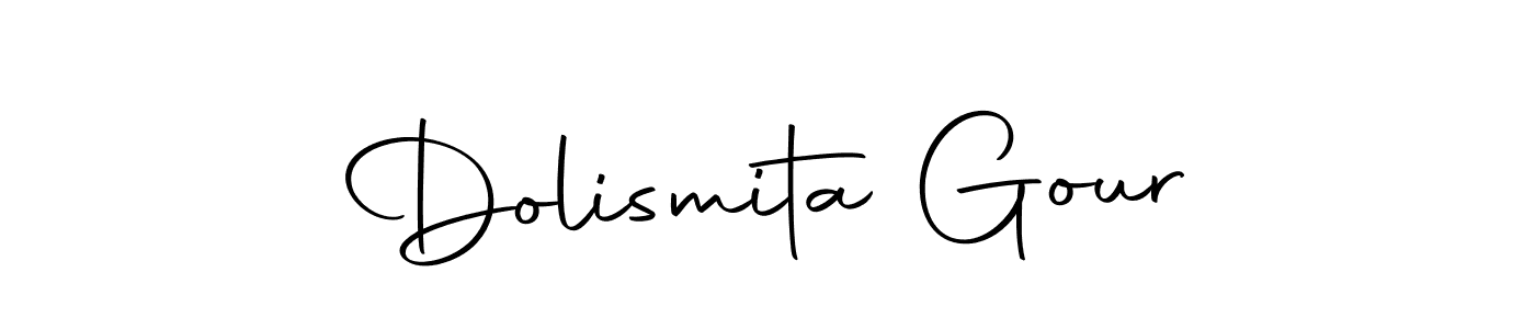 Dolismita Gour stylish signature style. Best Handwritten Sign (Autography-DOLnW) for my name. Handwritten Signature Collection Ideas for my name Dolismita Gour. Dolismita Gour signature style 10 images and pictures png