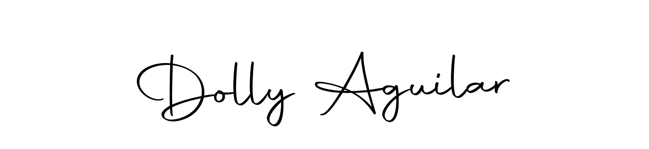 Design your own signature with our free online signature maker. With this signature software, you can create a handwritten (Autography-DOLnW) signature for name Dolly Aguilar. Dolly Aguilar signature style 10 images and pictures png