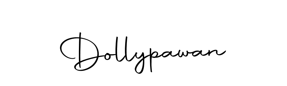 How to make Dollypawan name signature. Use Autography-DOLnW style for creating short signs online. This is the latest handwritten sign. Dollypawan signature style 10 images and pictures png