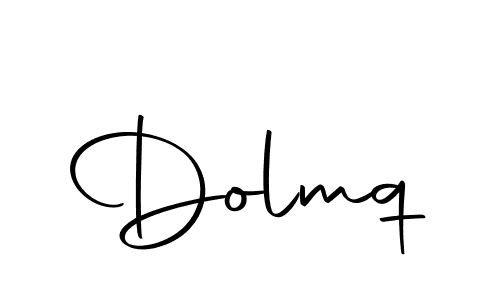 How to make Dolmq name signature. Use Autography-DOLnW style for creating short signs online. This is the latest handwritten sign. Dolmq signature style 10 images and pictures png