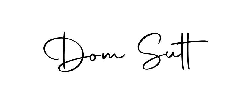 How to make Dom Sutt name signature. Use Autography-DOLnW style for creating short signs online. This is the latest handwritten sign. Dom Sutt signature style 10 images and pictures png