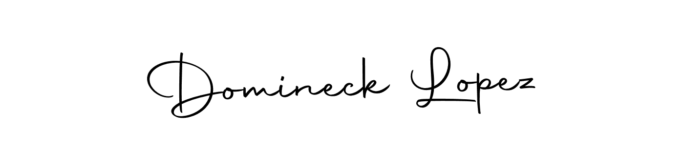 Domineck Lopez stylish signature style. Best Handwritten Sign (Autography-DOLnW) for my name. Handwritten Signature Collection Ideas for my name Domineck Lopez. Domineck Lopez signature style 10 images and pictures png