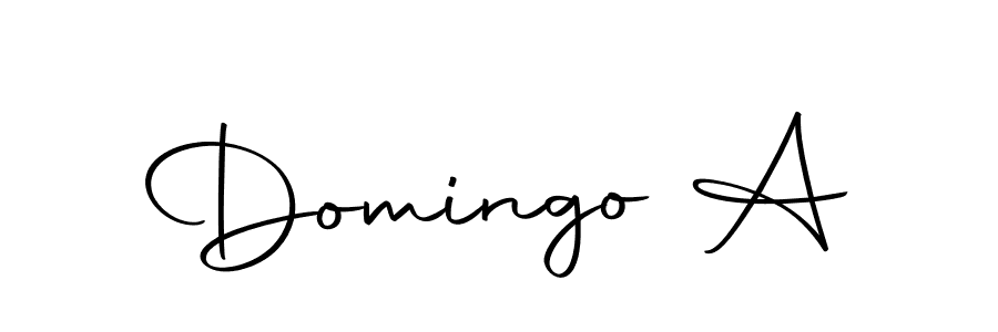 You should practise on your own different ways (Autography-DOLnW) to write your name (Domingo A) in signature. don't let someone else do it for you. Domingo A signature style 10 images and pictures png