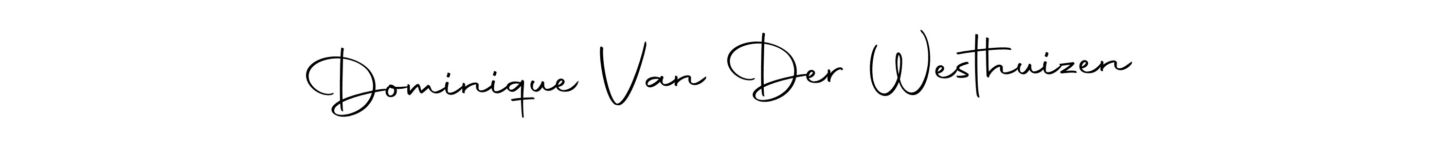 Design your own signature with our free online signature maker. With this signature software, you can create a handwritten (Autography-DOLnW) signature for name Dominique Van Der Westhuizen. Dominique Van Der Westhuizen signature style 10 images and pictures png