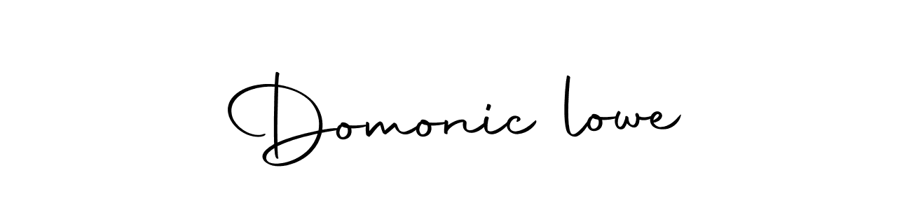 Make a beautiful signature design for name Domonic lowe. With this signature (Autography-DOLnW) style, you can create a handwritten signature for free. Domonic lowe signature style 10 images and pictures png