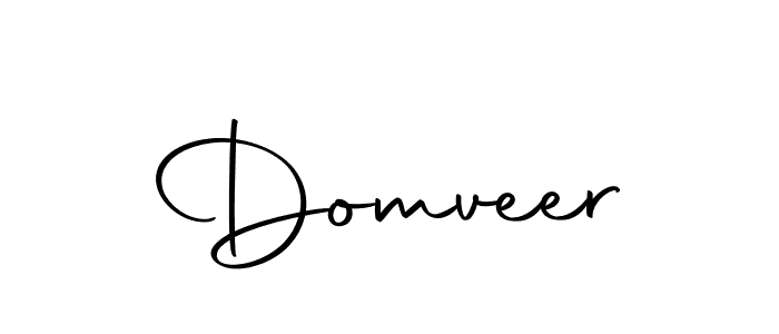 Design your own signature with our free online signature maker. With this signature software, you can create a handwritten (Autography-DOLnW) signature for name Domveer. Domveer signature style 10 images and pictures png