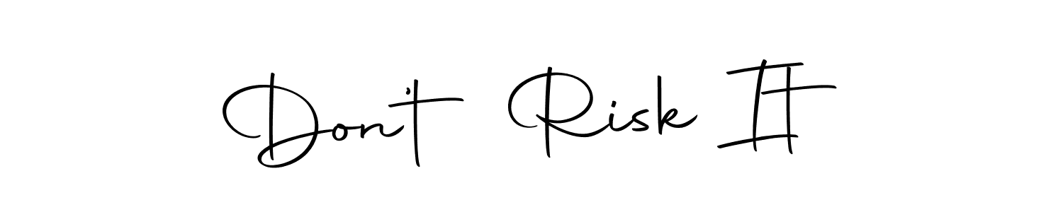 This is the best signature style for the Don’t Risk It name. Also you like these signature font (Autography-DOLnW). Mix name signature. Don’t Risk It signature style 10 images and pictures png