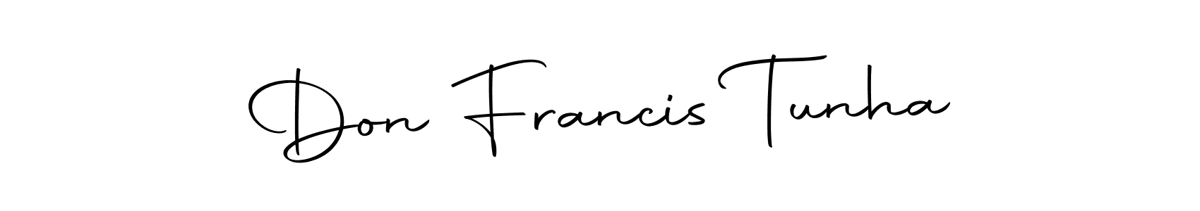 It looks lik you need a new signature style for name Don Francis Tunha. Design unique handwritten (Autography-DOLnW) signature with our free signature maker in just a few clicks. Don Francis Tunha signature style 10 images and pictures png