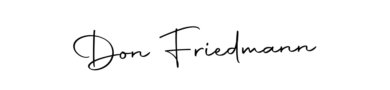 How to make Don Friedmann name signature. Use Autography-DOLnW style for creating short signs online. This is the latest handwritten sign. Don Friedmann signature style 10 images and pictures png