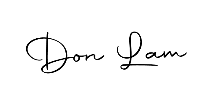 Design your own signature with our free online signature maker. With this signature software, you can create a handwritten (Autography-DOLnW) signature for name Don Lam. Don Lam signature style 10 images and pictures png