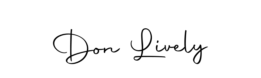 Make a short Don Lively signature style. Manage your documents anywhere anytime using Autography-DOLnW. Create and add eSignatures, submit forms, share and send files easily. Don Lively signature style 10 images and pictures png