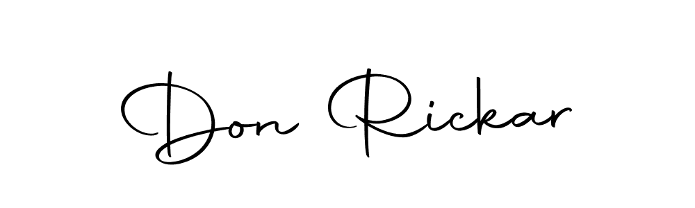 How to make Don Rickar name signature. Use Autography-DOLnW style for creating short signs online. This is the latest handwritten sign. Don Rickar signature style 10 images and pictures png