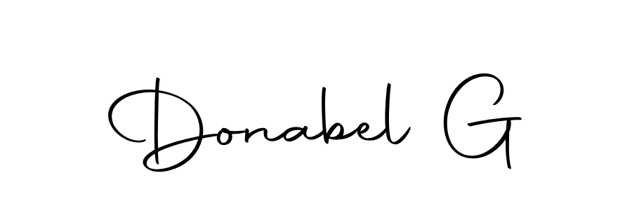 The best way (Autography-DOLnW) to make a short signature is to pick only two or three words in your name. The name Donabel G include a total of six letters. For converting this name. Donabel G signature style 10 images and pictures png