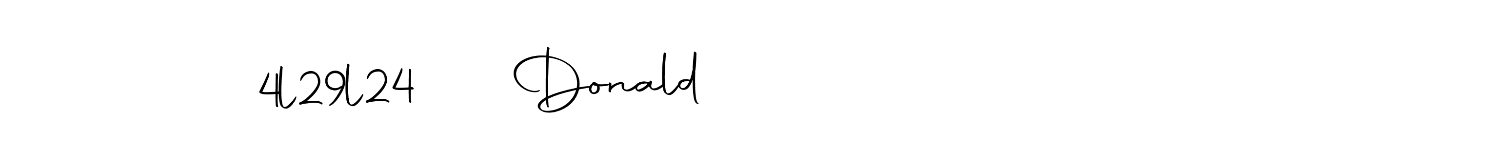 Make a beautiful signature design for name Donald                  4l29l24. Use this online signature maker to create a handwritten signature for free. Donald                  4l29l24 signature style 10 images and pictures png