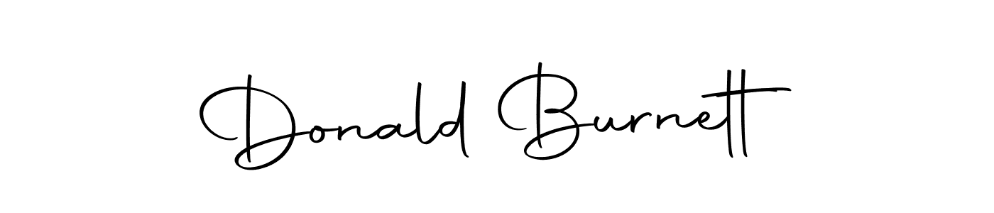 Design your own signature with our free online signature maker. With this signature software, you can create a handwritten (Autography-DOLnW) signature for name Donald Burnett. Donald Burnett signature style 10 images and pictures png